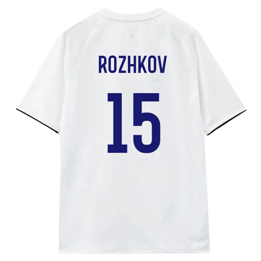 DanxenキッズロシアIlya Rozhkov#15白 茶 黒アウェイシャツ26-28ジャージーユニフォーム