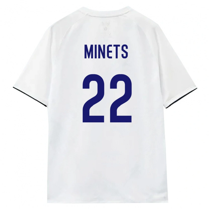 DanxenキッズロシアMatvey Minets#22白 茶 黒アウェイシャツ26-28ジャージーユニフォーム