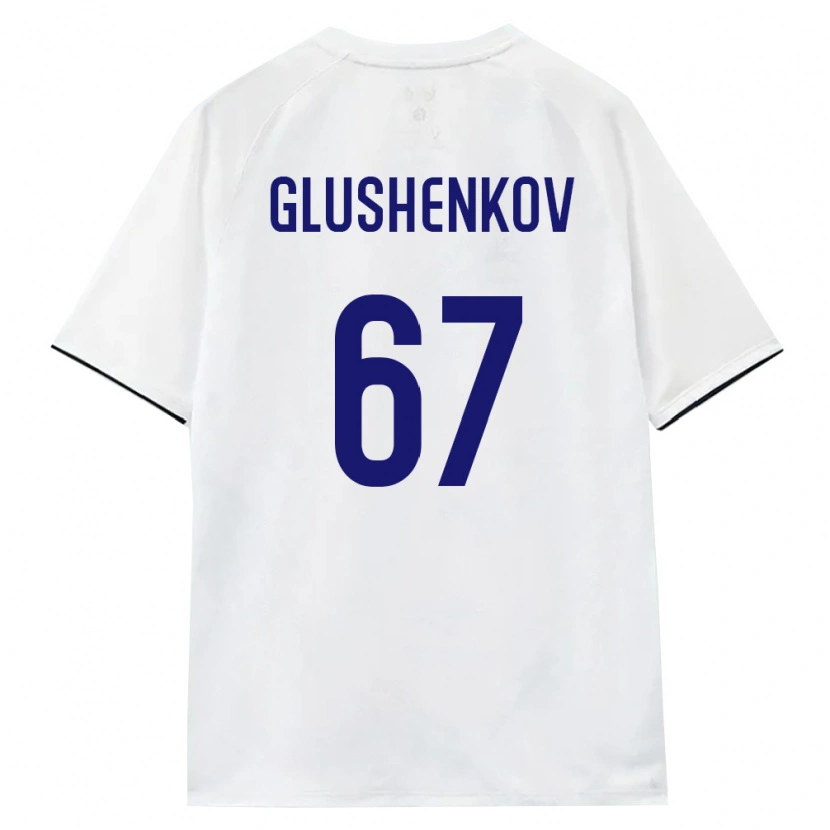 Danxenキッズロシアマクシム・グルシェンコフ#67白 茶 黒アウェイシャツ26-28ジャージーユニフォーム