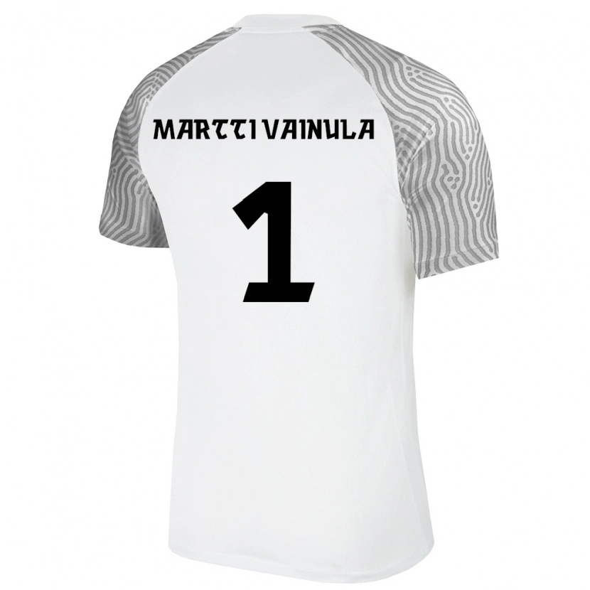 DanxenキッズエストニアJan Martti Vainula#1白 灰アウェイシャツ26-28ジャージーユニフォーム