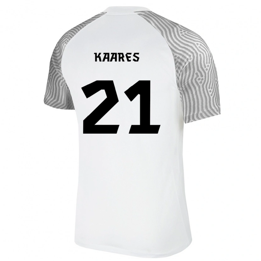 DanxenキッズエストニアAndero Kaares#21白 灰アウェイシャツ26-28ジャージーユニフォーム