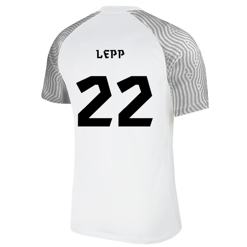 DanxenキッズエストニアSander Lepp#22白 灰アウェイシャツ26-28ジャージーユニフォーム