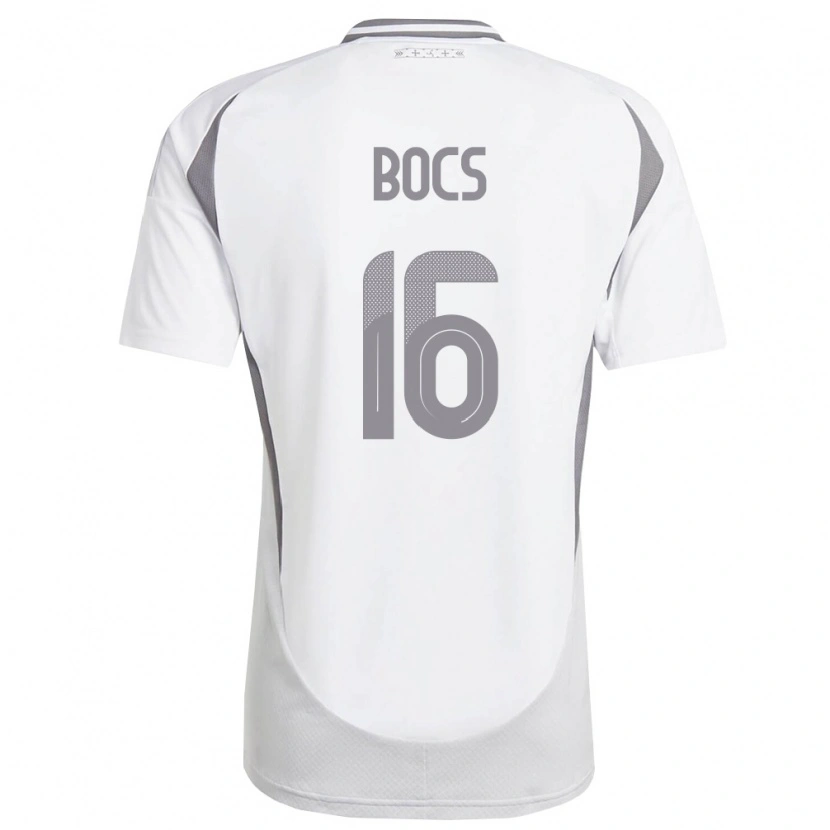 DanxenキッズラトビアRoberts Bocs#16白 ダークグレーアウェイシャツ26-28ジャージーユニフォーム