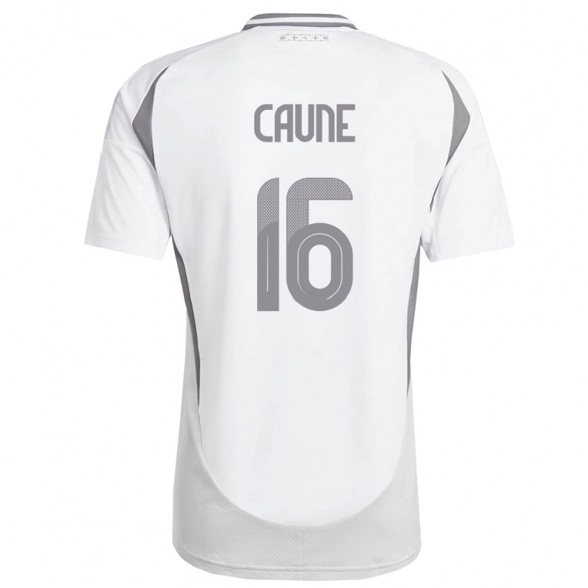 DanxenキッズラトビアMatiss Caune#16白 ダークグレーアウェイシャツ26-28ジャージーユニフォーム