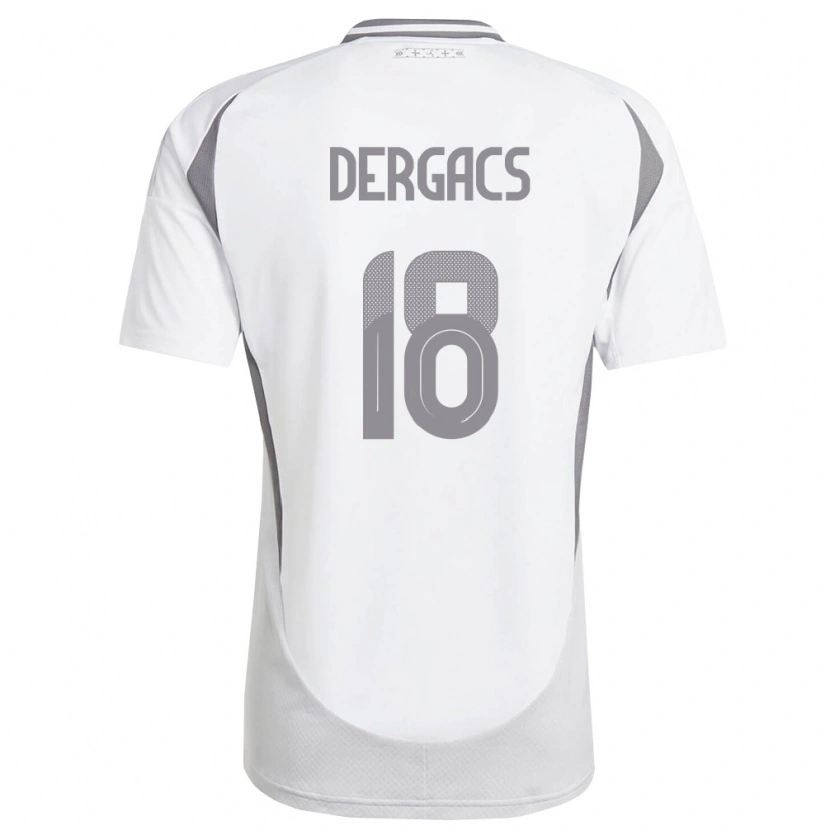 DanxenキッズラトビアEmils Dergacs#18白 ダークグレーアウェイシャツ26-28ジャージーユニフォーム