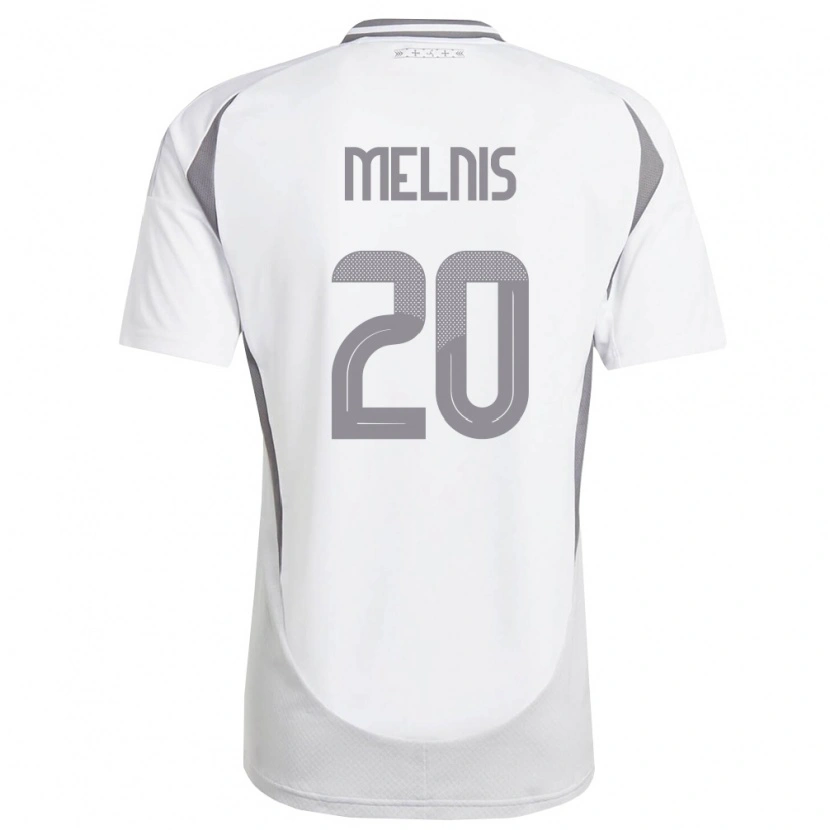 DanxenキッズラトビアBruno Melnis#20白 ダークグレーアウェイシャツ26-28ジャージーユニフォーム