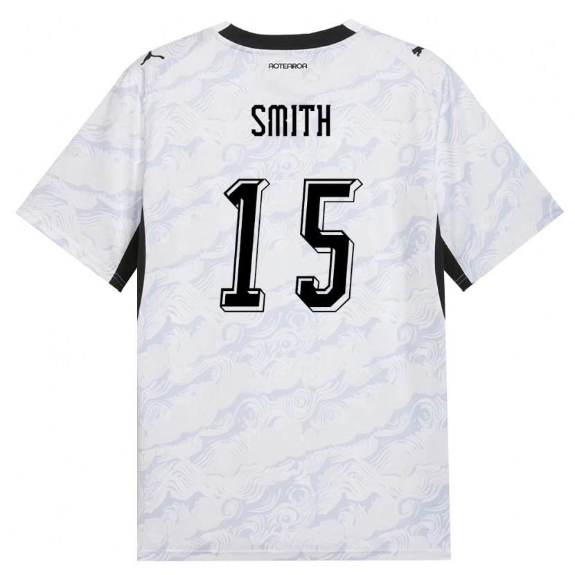 DanxenキッズニュージーランドJayden Smith#15黒 白アウェイシャツ26-28ジャージーユニフォーム