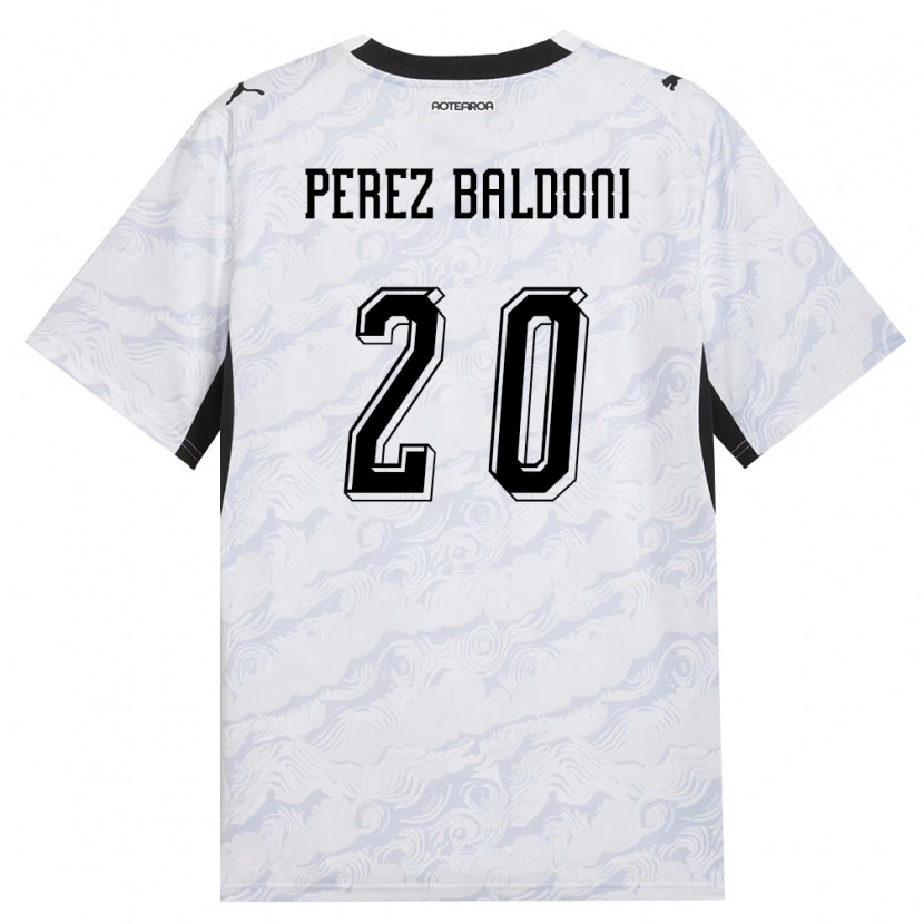 DanxenキッズニュージーランドBenjamin Perez Baldoni#20黒 白アウェイシャツ26-28ジャージーユニフォーム