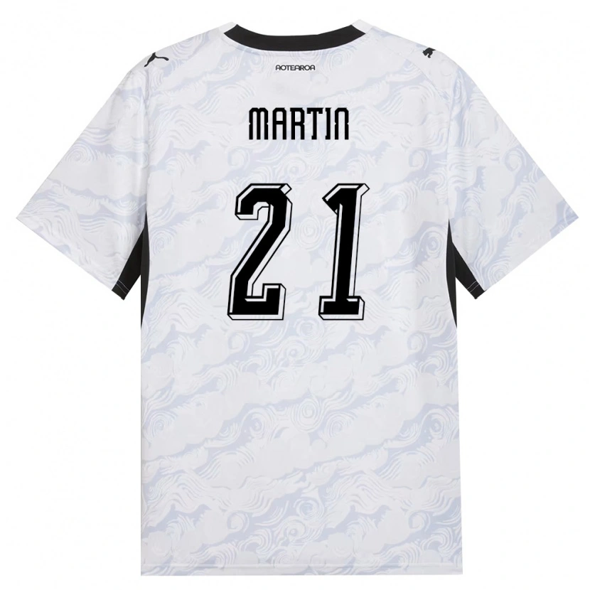 DanxenキッズニュージーランドWill Martin#21黒 白アウェイシャツ26-28ジャージーユニフォーム