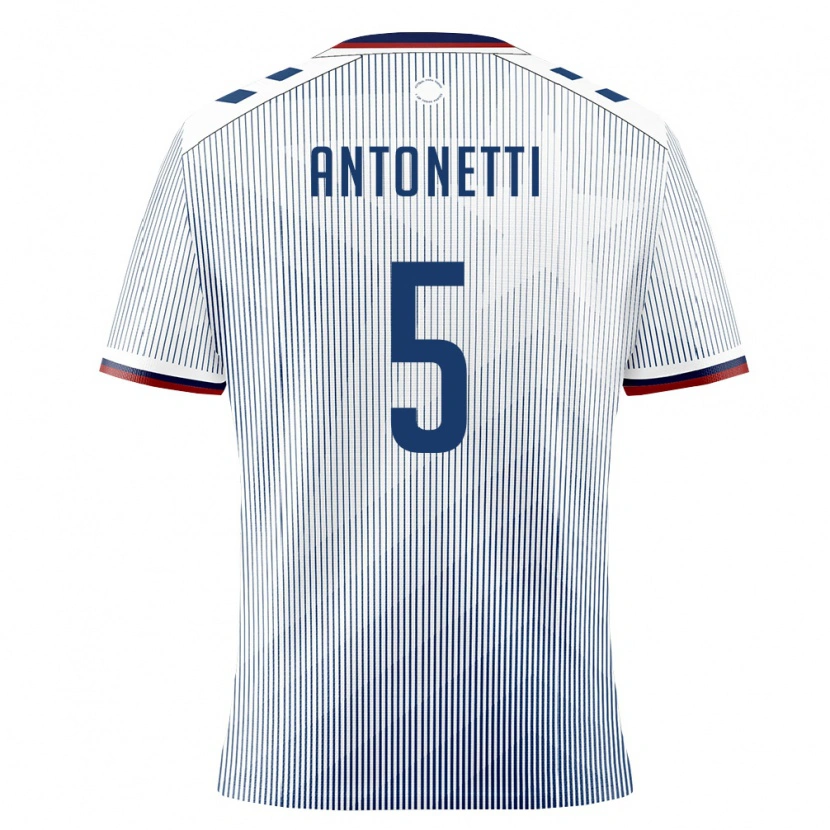 Danxenキッズプエルトリコイグナシオ・アントネッティ#5ロイヤルブルー 白アウェイシャツ26-28ジャージーユニフォーム
