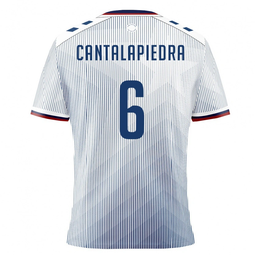 DanxenキッズプエルトリコMarco Cantalapiedra#6ロイヤルブルー 白アウェイシャツ26-28ジャージーユニフォーム