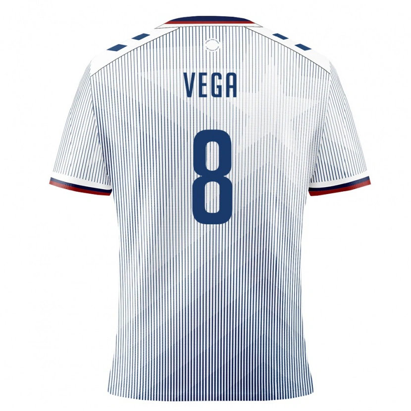 DanxenキッズプエルトリコOugir Vega#8ロイヤルブルー 白アウェイシャツ26-28ジャージーユニフォーム