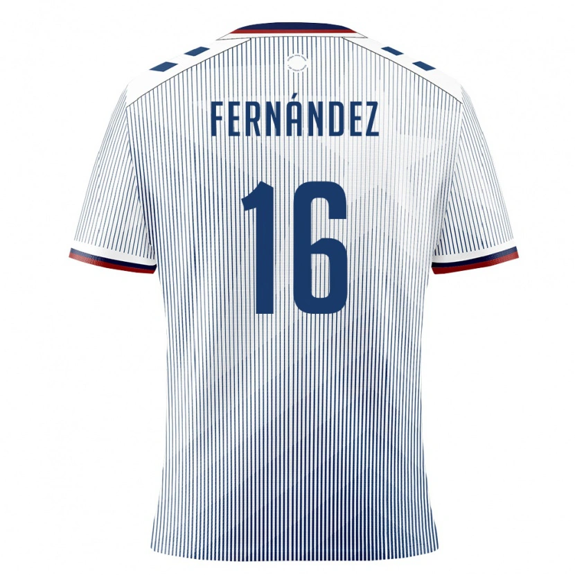 DanxenキッズプエルトリコAndré Fernández#16ロイヤルブルー 白アウェイシャツ26-28ジャージーユニフォーム