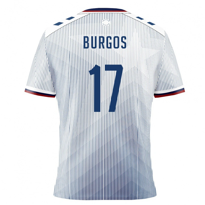 DanxenキッズプエルトリコAdrián Burgos#17ロイヤルブルー 白アウェイシャツ26-28ジャージーユニフォーム