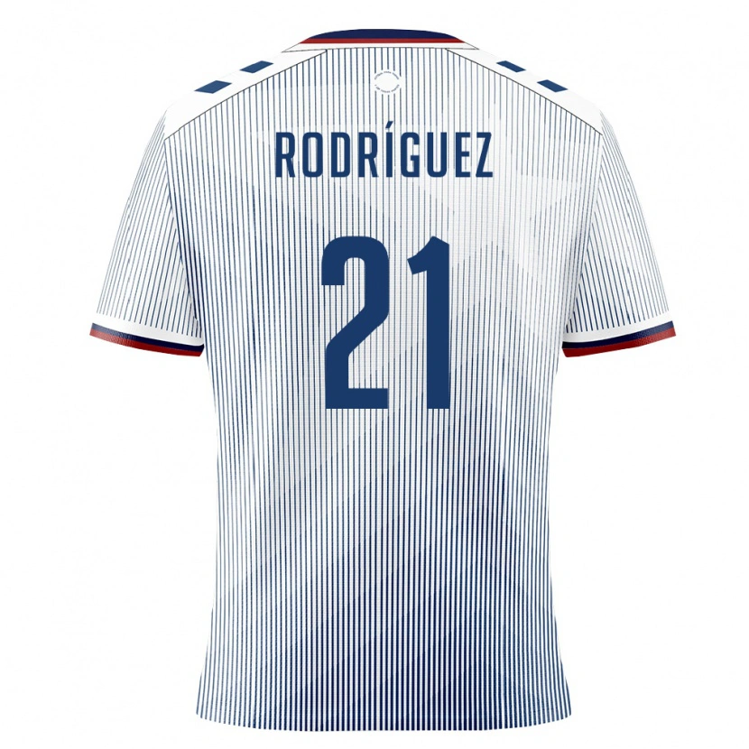 DanxenキッズプエルトリコJomar Rodríguez#21ロイヤルブルー 白アウェイシャツ26-28ジャージーユニフォーム