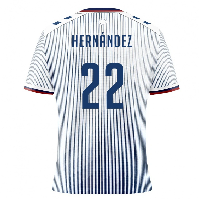 DanxenキッズプエルトリコNoeh Hernández#22ロイヤルブルー 白アウェイシャツ26-28ジャージーユニフォーム