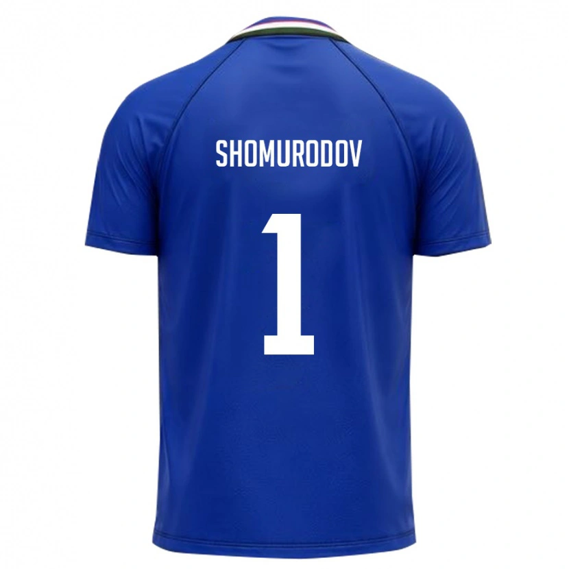 DanxenメンズウズベキスタンOlim Shomurodov#1ロイヤルブルー 白ホームシャツ26-28ジャージーユニフォーム