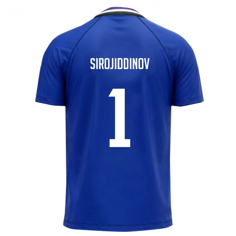 DanxenメンズウズベキスタンMekhrojbek Sirojiddinov#1ロイヤルブルー 白ホームシャツ26-28ジャージーユニフォーム