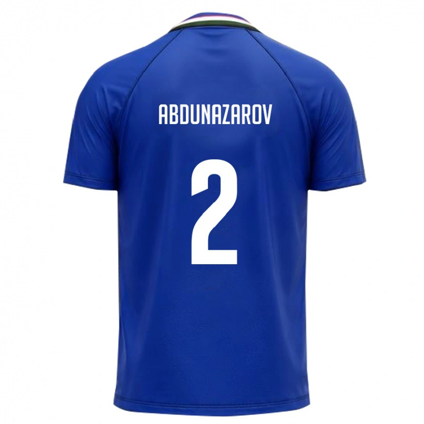 DanxenメンズウズベキスタンDiyorbek Abdunazarov#2ロイヤルブルー 白ホームシャツ26-28ジャージーユニフォーム