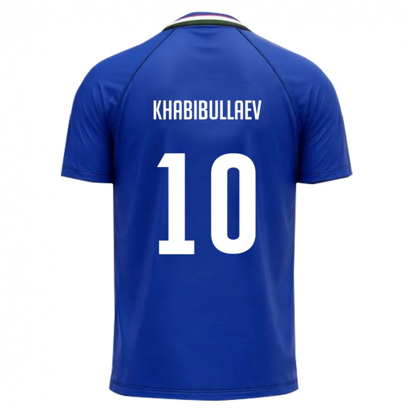 DanxenメンズウズベキスタンMukhammad Khabibullaev#10ロイヤルブルー 白ホームシャツ26-28ジャージーユニフォーム