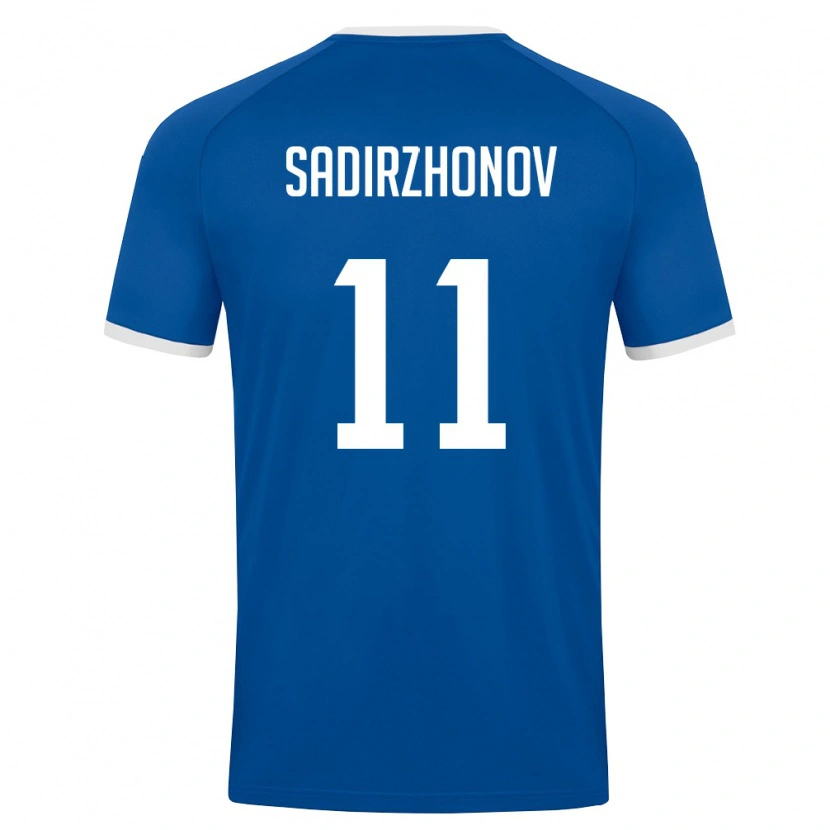 DanxenメンズウズベキスタンSukhrob Sadirzhonov#11ロイヤルブルー 白ホームシャツ26-28ジャージーユニフォーム