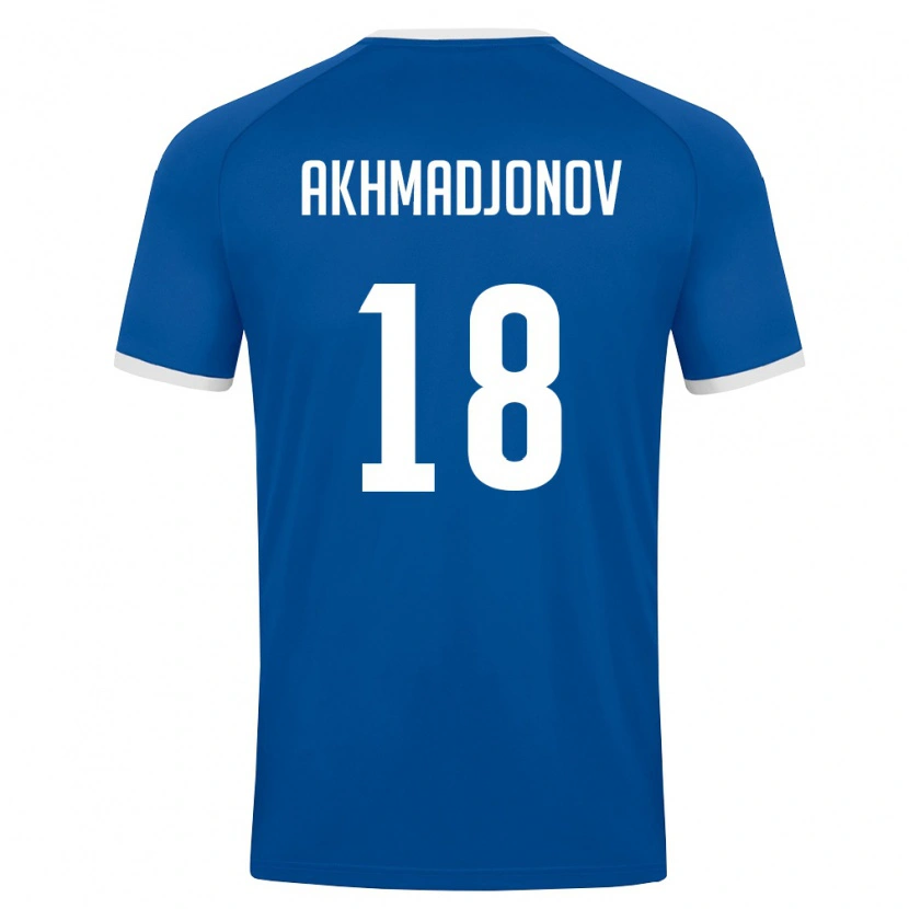 DanxenメンズウズベキスタンNarimonjon Akhmadjonov#18ロイヤルブルー 白ホームシャツ26-28ジャージーユニフォーム