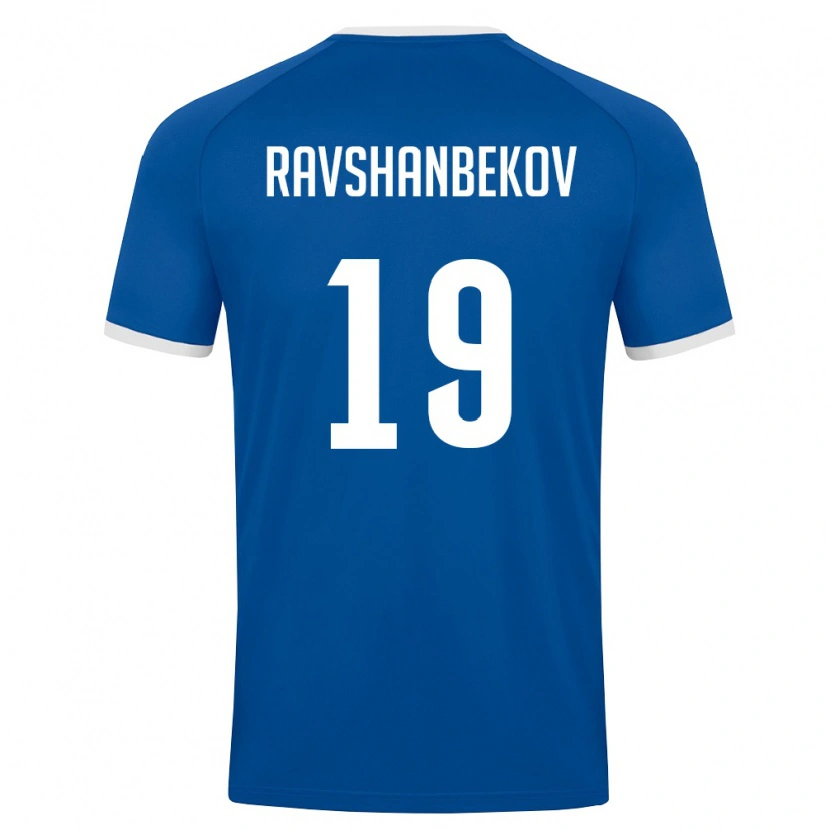 DanxenメンズウズベキスタンAkhrorbek Ravshanbekov#19ロイヤルブルー 白ホームシャツ26-28ジャージーユニフォーム