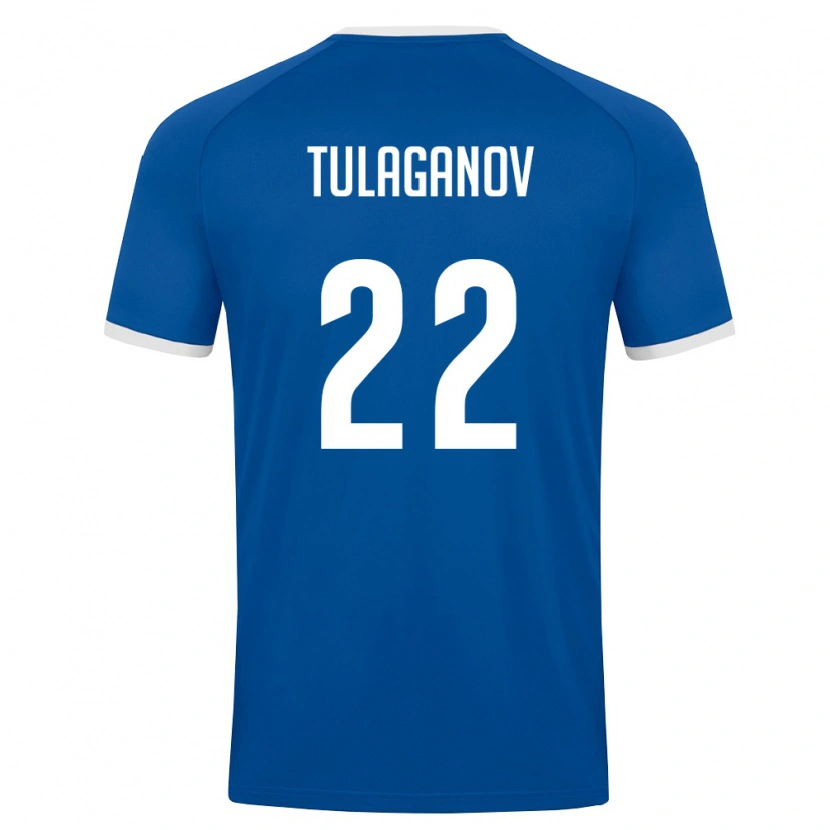 DanxenメンズウズベキスタンDavron Tulaganov#22ロイヤルブルー 白ホームシャツ26-28ジャージーユニフォーム