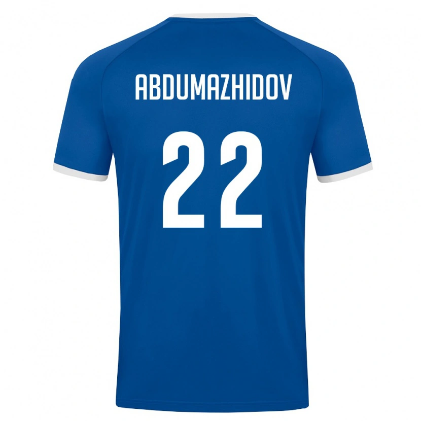 DanxenメンズウズベキスタンMukhammadrasul Abdumazhidov#22ロイヤルブルー 白ホームシャツ26-28ジャージーユニフォーム