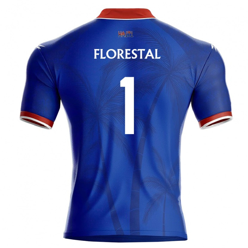 DanxenメンズハイチMarc Florestal#1青 赤 白ホームシャツ26-28ジャージーユニフォーム