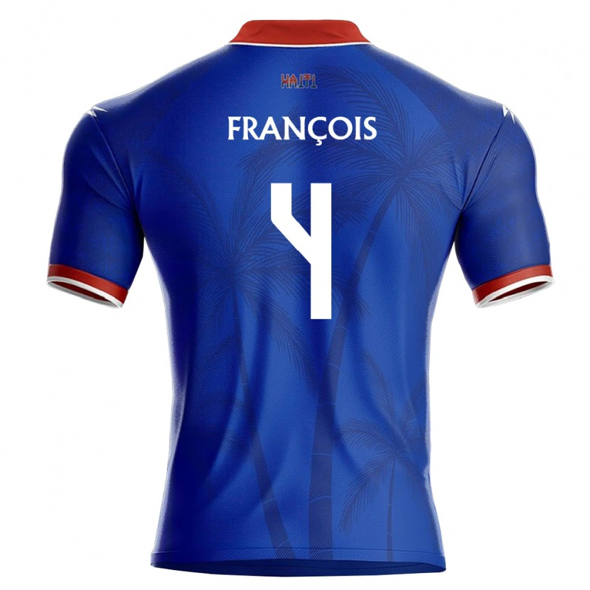 DanxenメンズハイチMendell François#4青 赤 白ホームシャツ26-28ジャージーユニフォーム