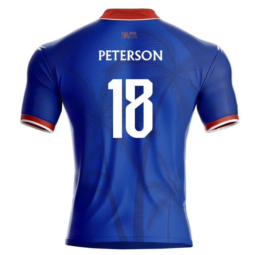 DanxenメンズハイチPeterson Joseph#18青 赤 白ホームシャツ26-28ジャージーユニフォーム