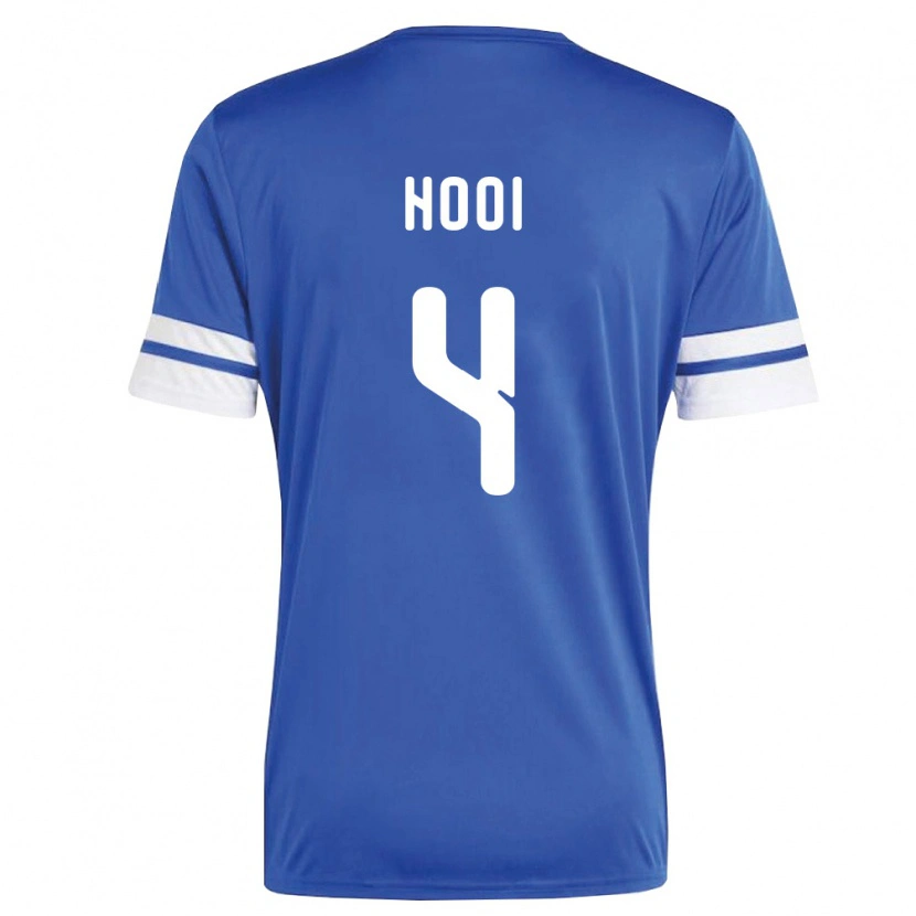Danxenメンズキュラソー島Shuvienchêlo Hooi#4紺 白ホームシャツ26-28ジャージーユニフォーム