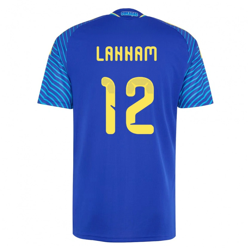 Danxenメンズキュラソー島Nasser Lahham#12紺 白ホームシャツ26-28ジャージーユニフォーム