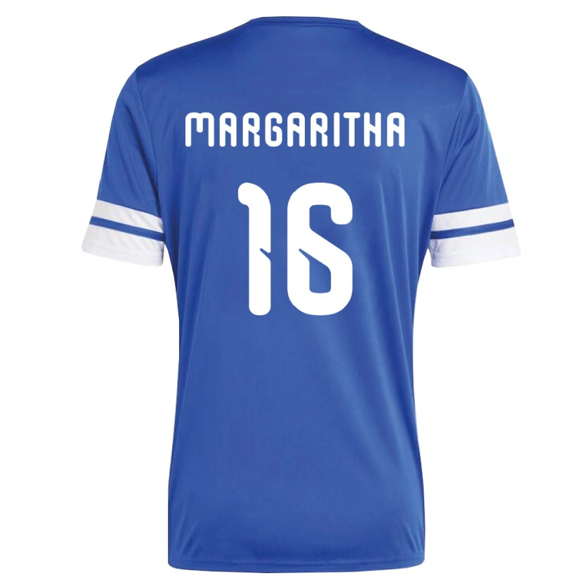 Danxenメンズキュラソー島Jearl Margaritha#16紺 白ホームシャツ26-28ジャージーユニフォーム