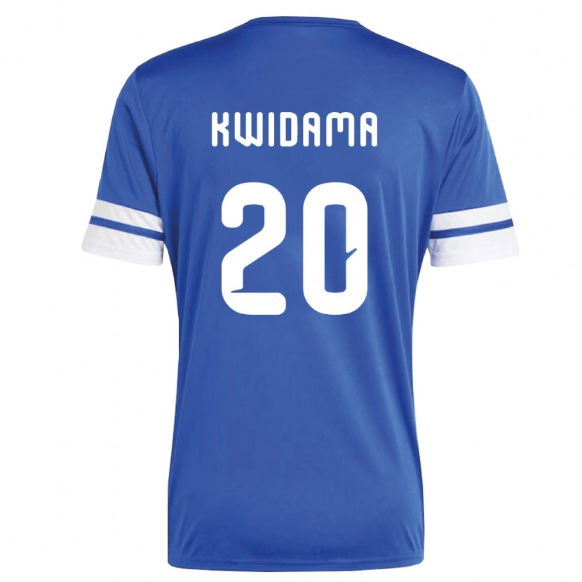 Danxenメンズキュラソー島Jowendrick Kwidama#20紺 白ホームシャツ26-28ジャージーユニフォーム
