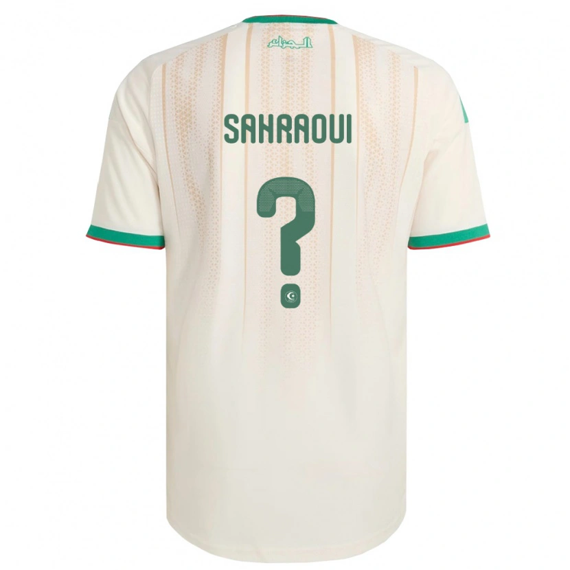 DanxenメンズアルジェリアJebryl Sahraoui#0オフホワイト 緑 赤ホームシャツ26-28ジャージーユニフォーム