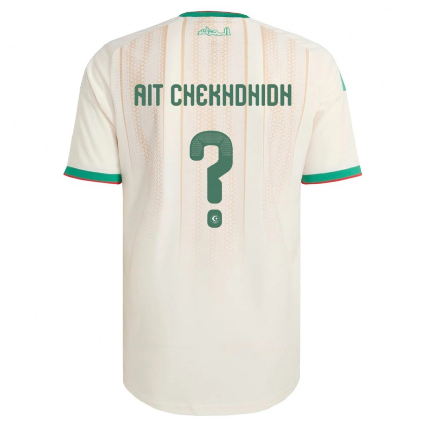 DanxenメンズアルジェリアAissa Ait Chekhdhidh#0オフホワイト 緑 赤ホームシャツ26-28ジャージーユニフォーム