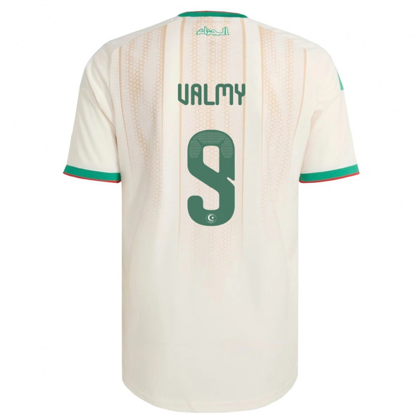 DanxenメンズアルジェリアMouhammad Valmy#9オフホワイト 緑 赤ホームシャツ26-28ジャージーユニフォーム