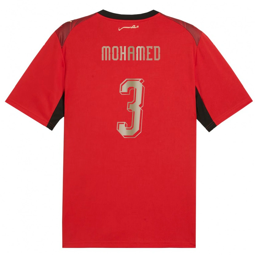 DanxenメンズエジプトMoataz Mohamed#3赤 黒 金ホームシャツ26-28ジャージーユニフォーム