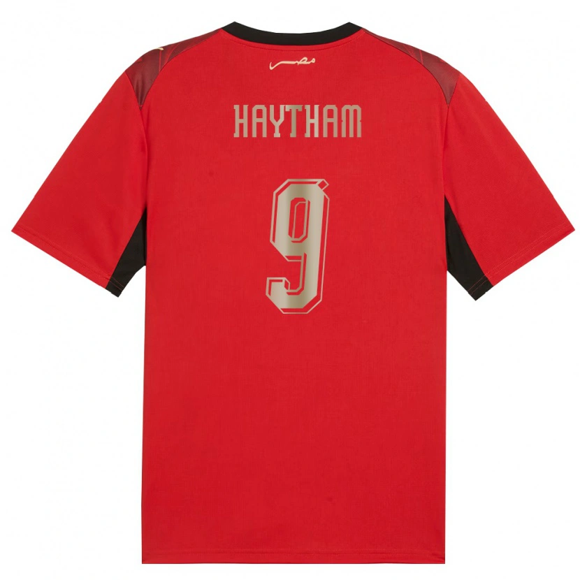 DanxenメンズエジプトMohamed Haytham#9赤 黒 金ホームシャツ26-28ジャージーユニフォーム
