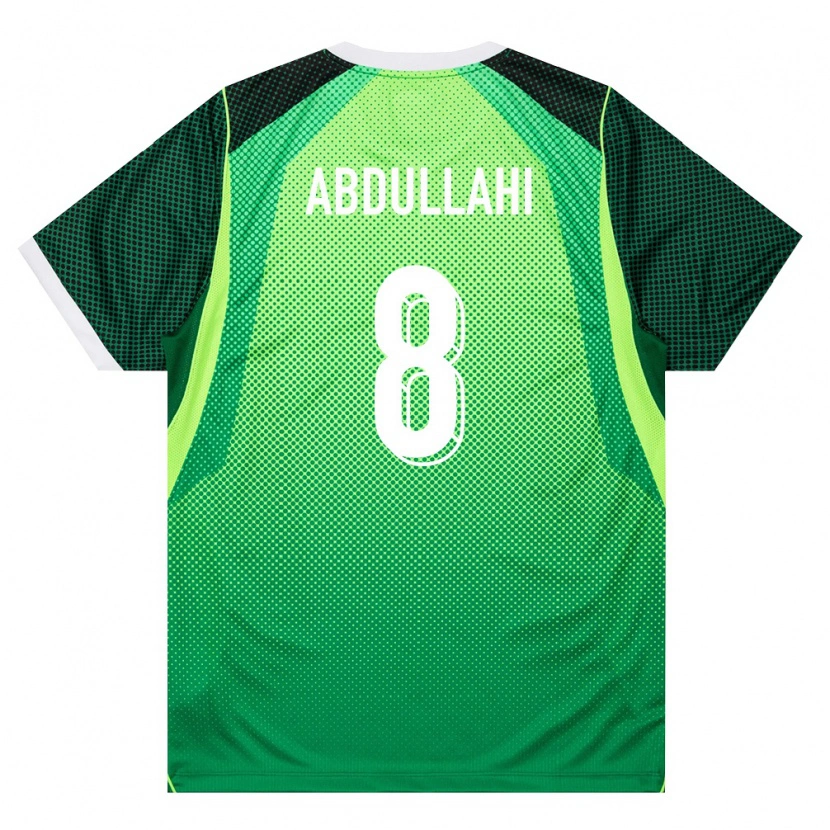 DanxenメンズナイジェリアAbubakar Abdullahi#8緑 白ホームシャツ26-28ジャージーユニフォーム