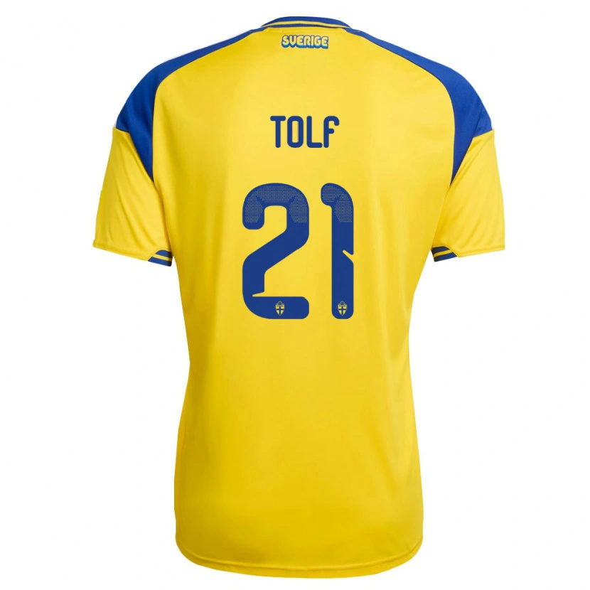 DanxenメンズスウェーデンNoah Tolf#21黄 青 白ホームシャツ26-28ジャージーユニフォーム