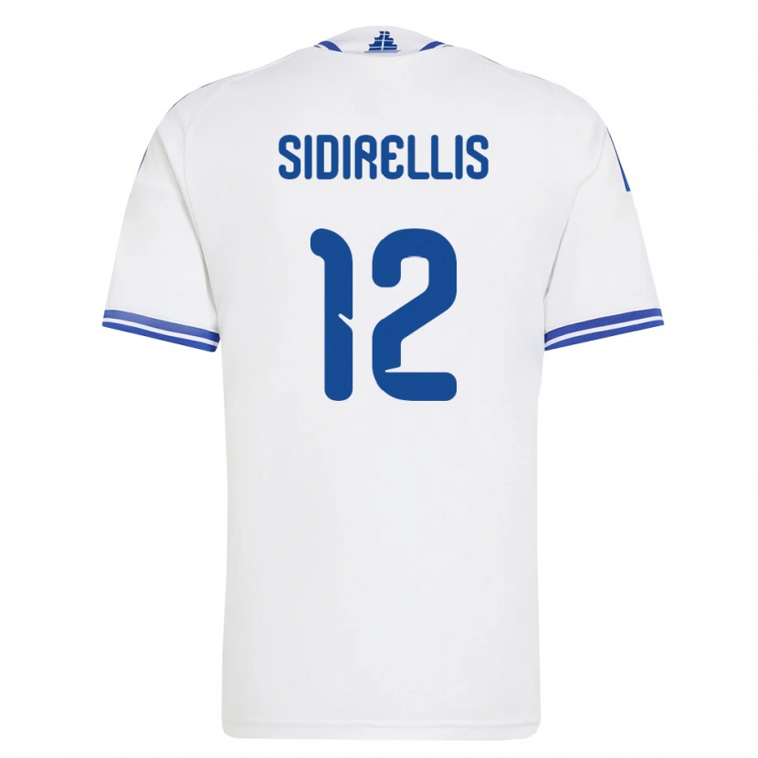 DanxenメンズギリシャKonstantinos Sidirellis#12白 青ホームシャツ26-28ジャージーユニフォーム