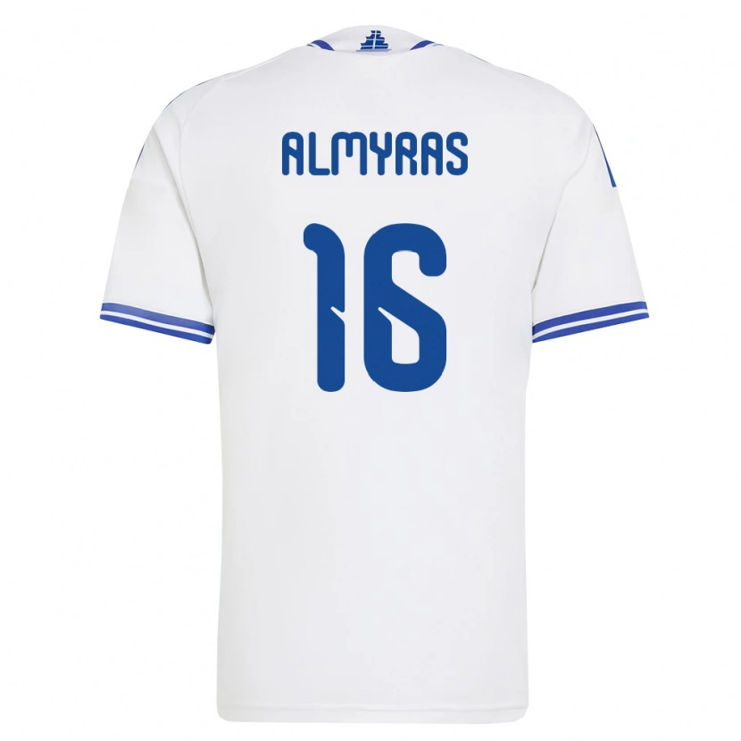 DanxenメンズギリシャChristos Almyras#16白 青ホームシャツ26-28ジャージーユニフォーム