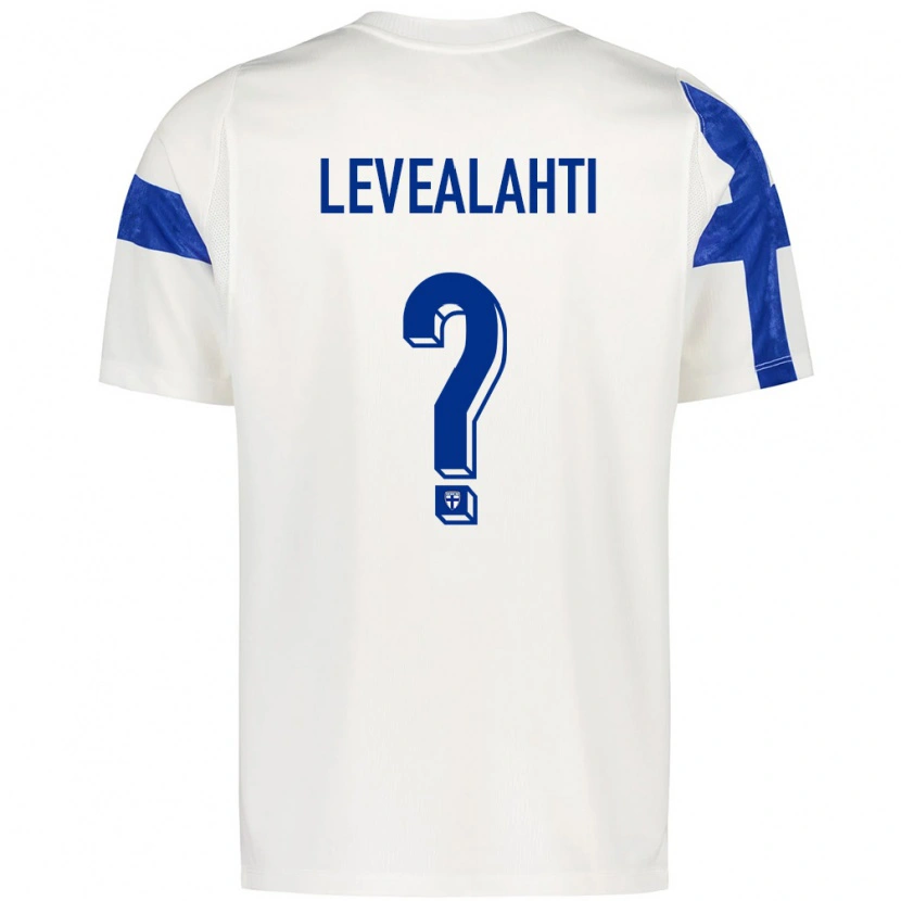 DanxenメンズフィンランドEmil Leveälahti#0白 青ホームシャツ26-28ジャージーユニフォーム