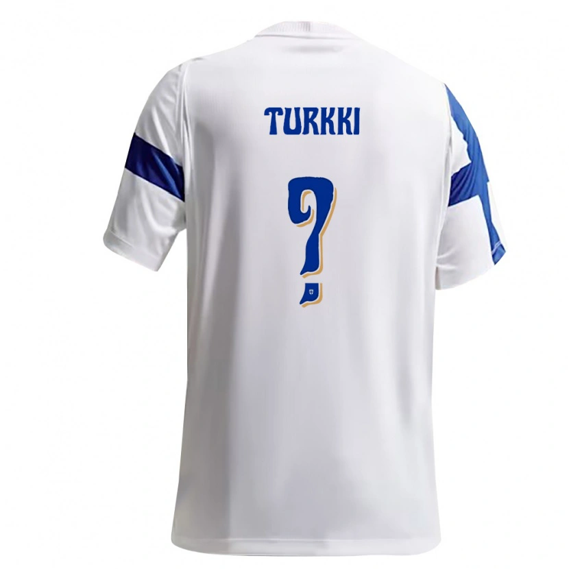 DanxenメンズフィンランドEetu Turkki#0白 青ホームシャツ26-28ジャージーユニフォーム
