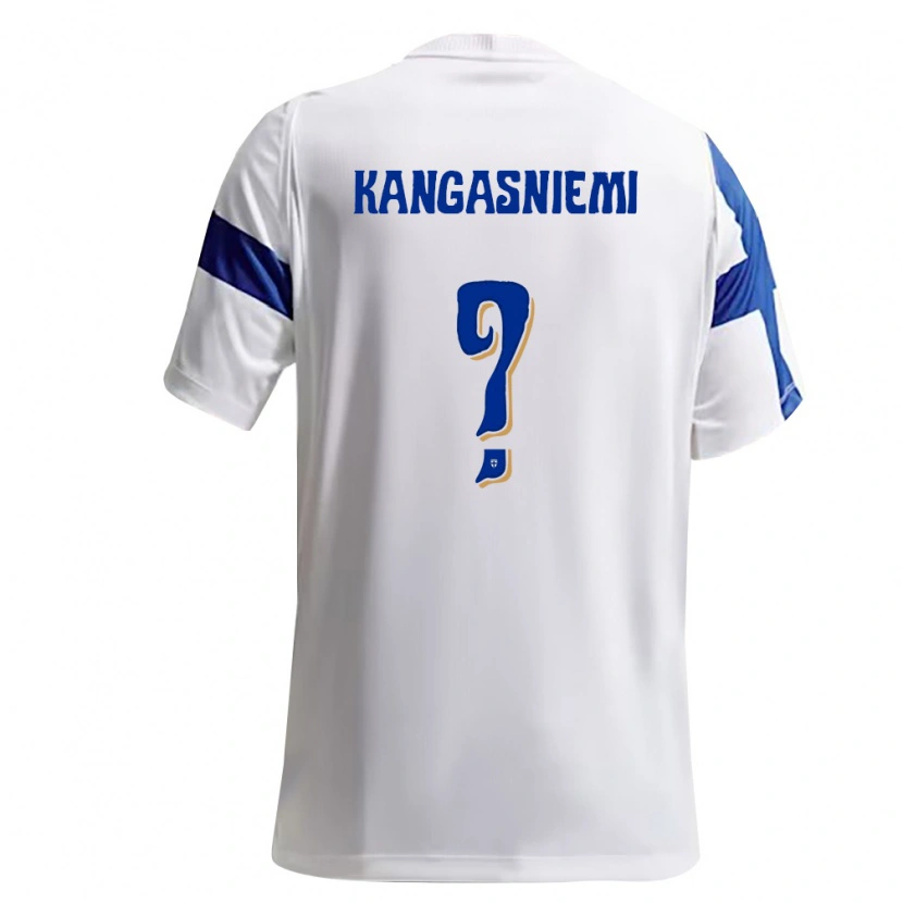 DanxenメンズフィンランドIiro Kangasniemi#0白 青ホームシャツ26-28ジャージーユニフォーム