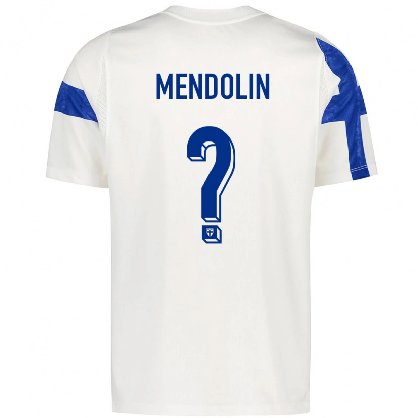 DanxenメンズフィンランドRasmus Mendolin#0白 青ホームシャツ26-28ジャージーユニフォーム