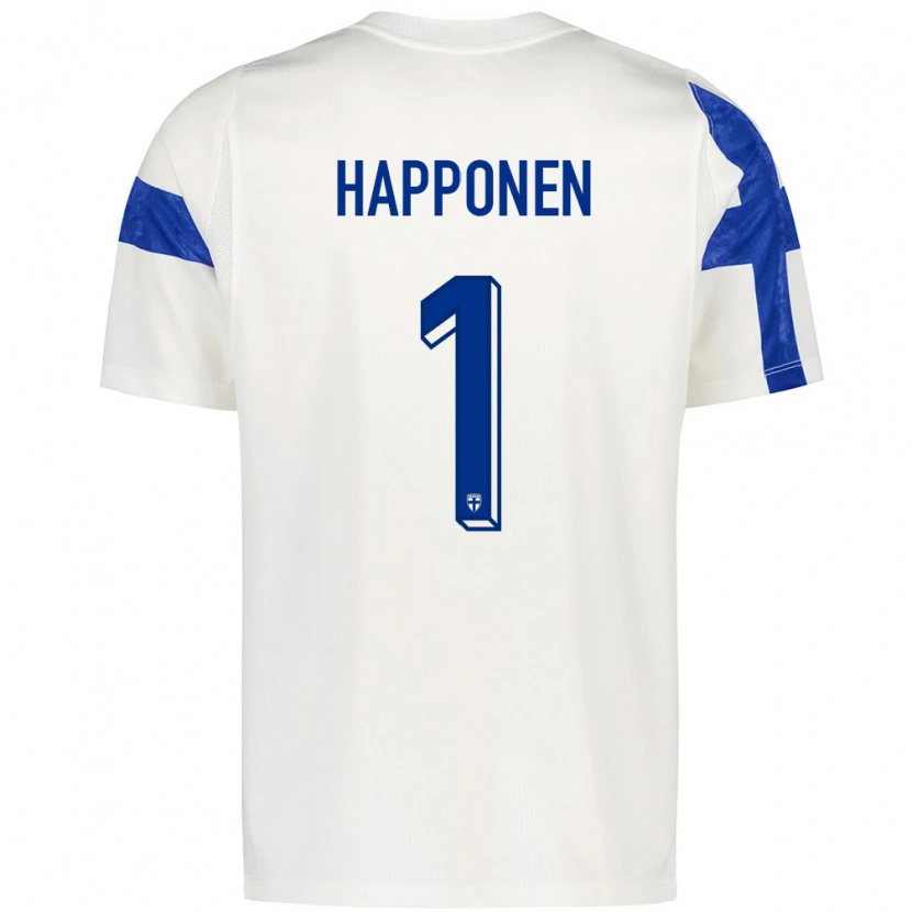 DanxenメンズフィンランドUkko Happonen#1白 青ホームシャツ26-28ジャージーユニフォーム